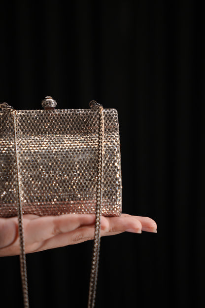 Noir Lumière Swarovski Clutch