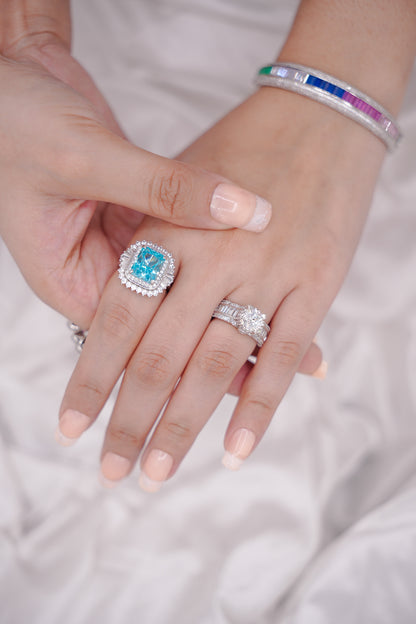 Ice Crush Topaz ring
