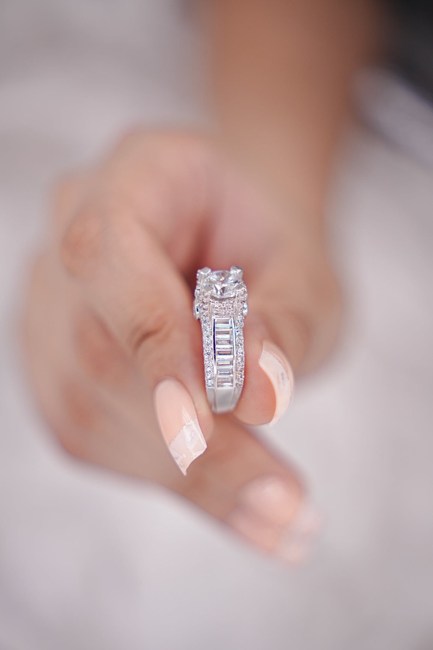 Moissanite Solitaire Ring