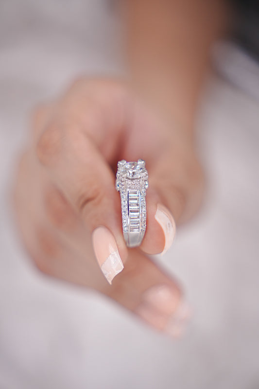 Moissanite Solitaire Ring