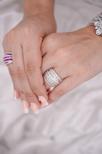 Baguette Cut Ring Band