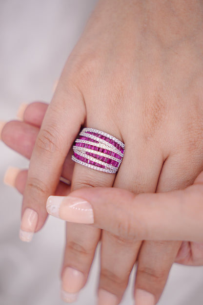 Baguette Cut Ring Band