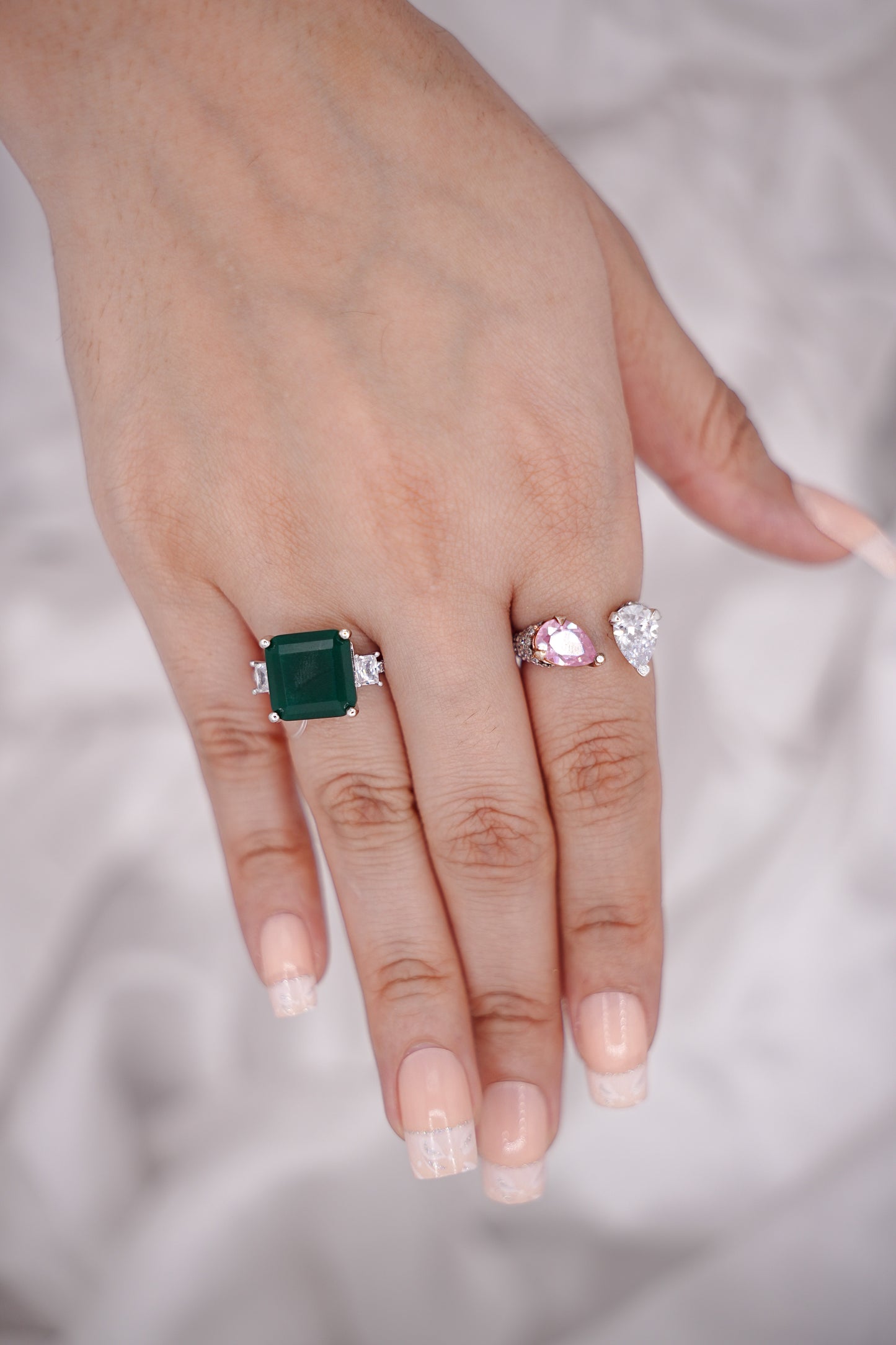 Asscher Cut Emerald Ring