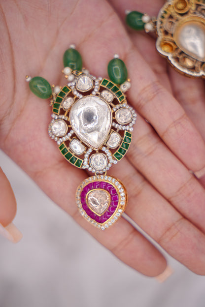 Uncut Statement Earrings