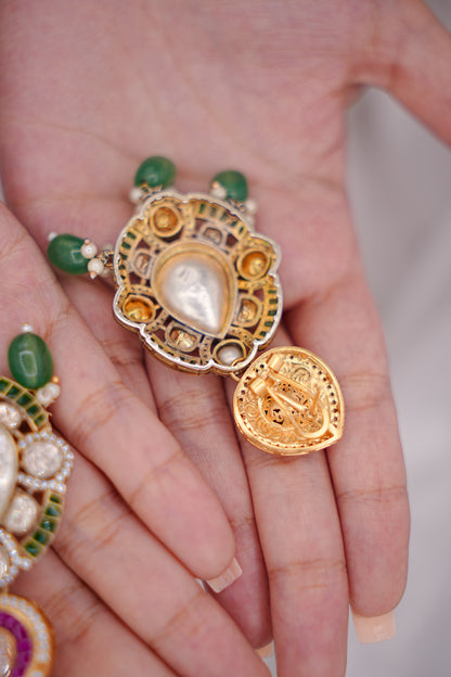 Uncut Statement Earrings