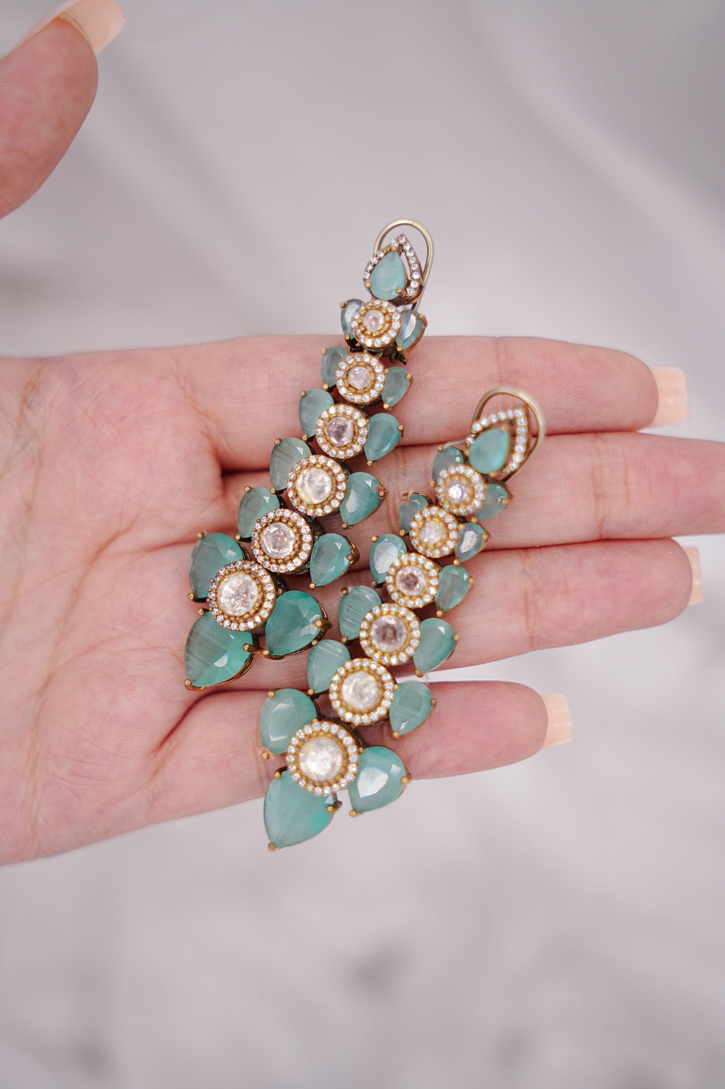 Polki Dangling Earrings