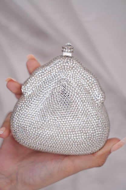 Mini Silver Sleek Clutch
