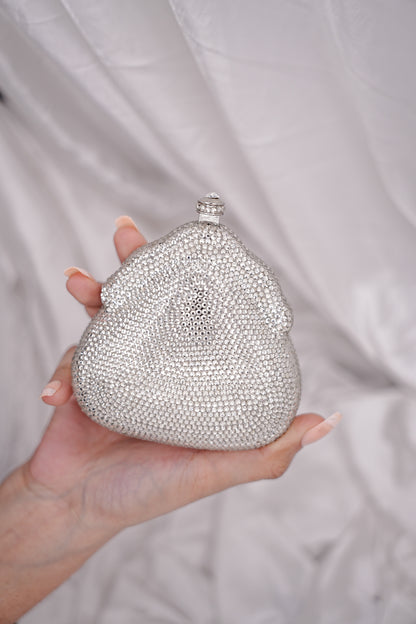 Mini Silver Sleek Clutch