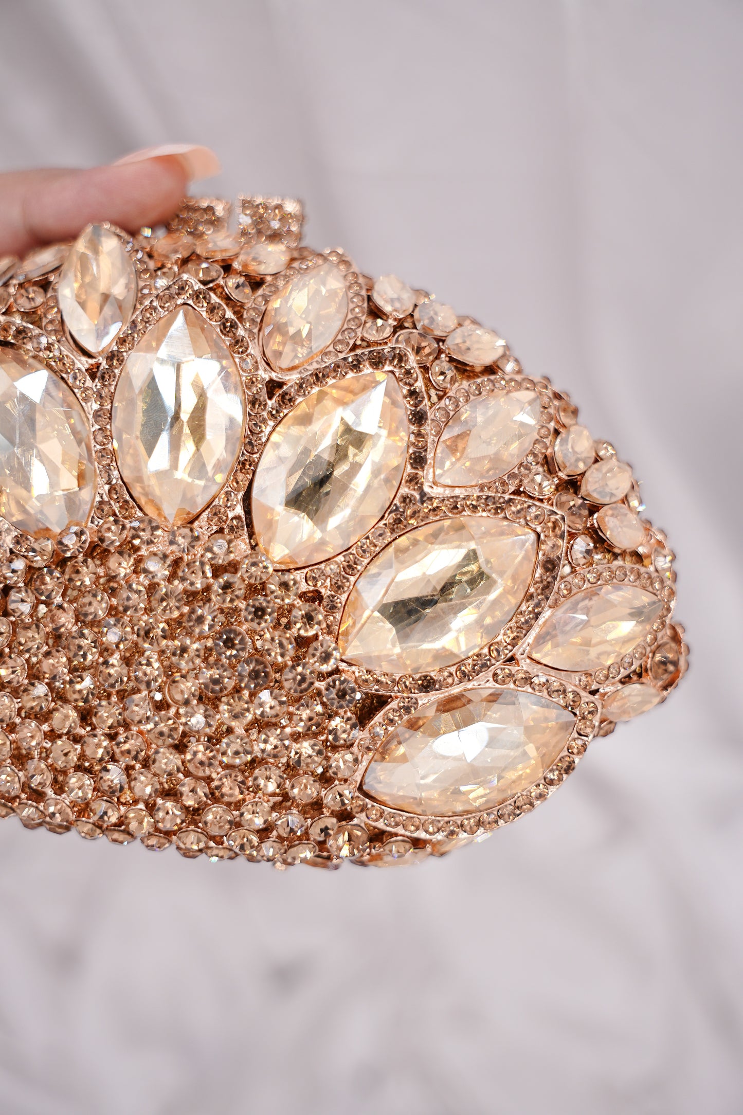 Copper Swarvoski Clutch