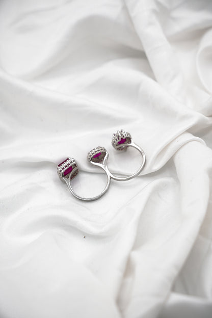 Dublet Ring in Ruby