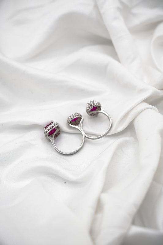 Dublet Ring in Ruby