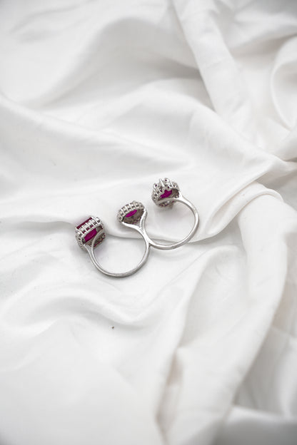 Dublet Ring in Ruby