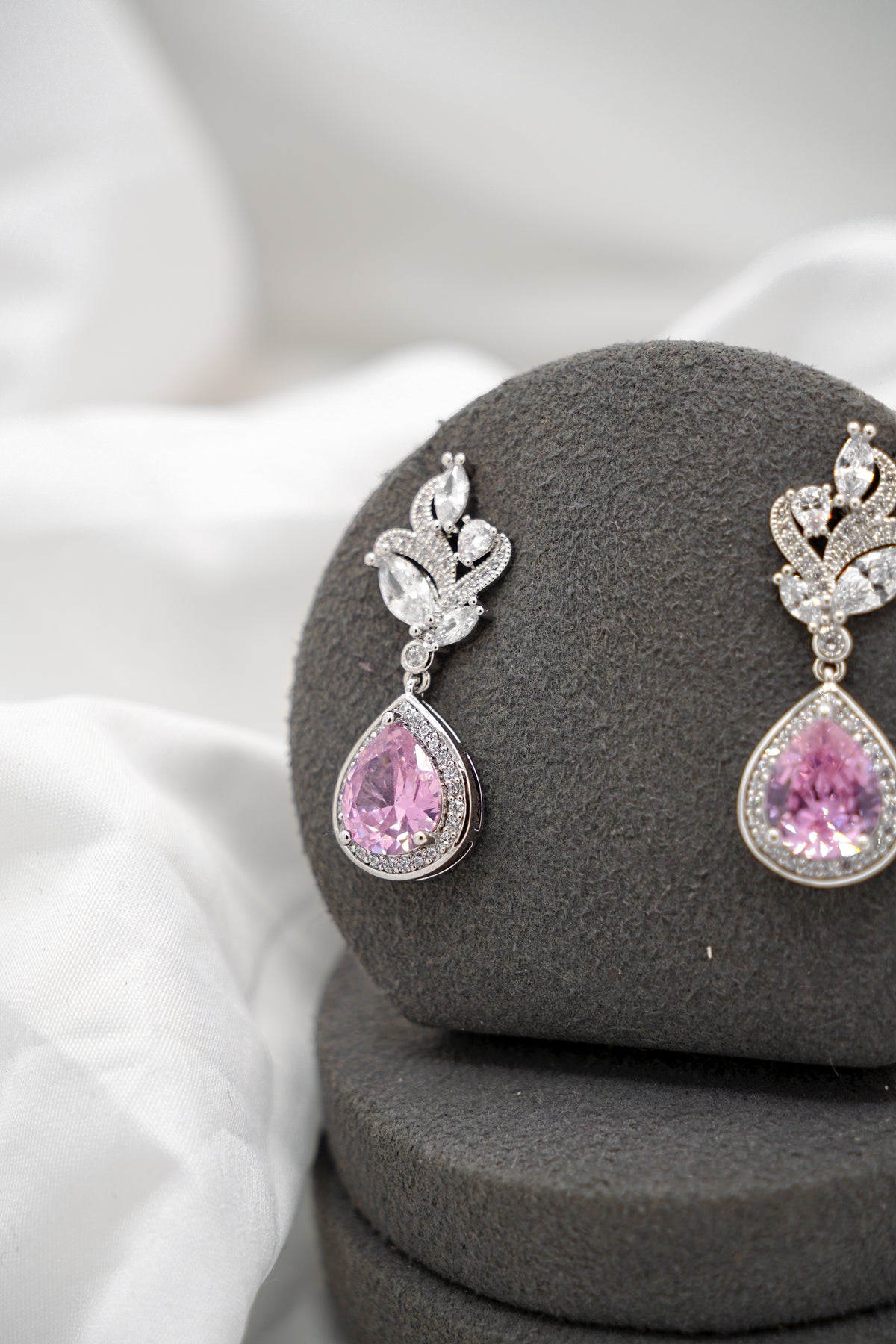 Pink Sapphire Earrings