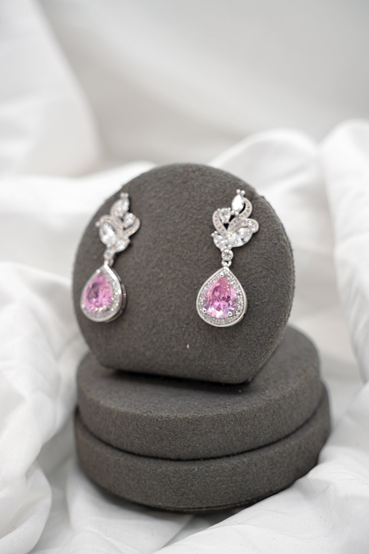 Pink Sapphire Earrings