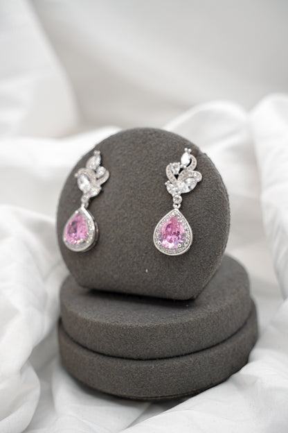Pink Sapphire Earrings