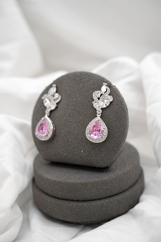Pink Sapphire Earrings