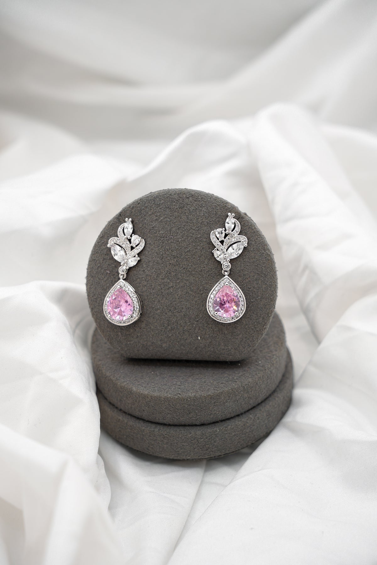Pink Sapphire Earrings