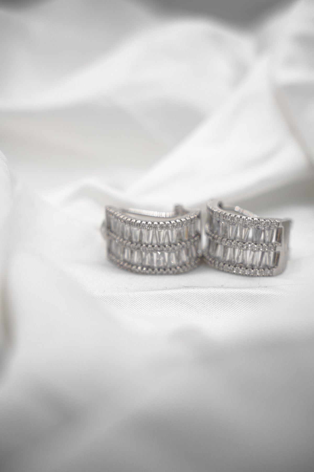 Baguette Cut Hoops