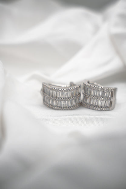 Baguette Cut Hoops
