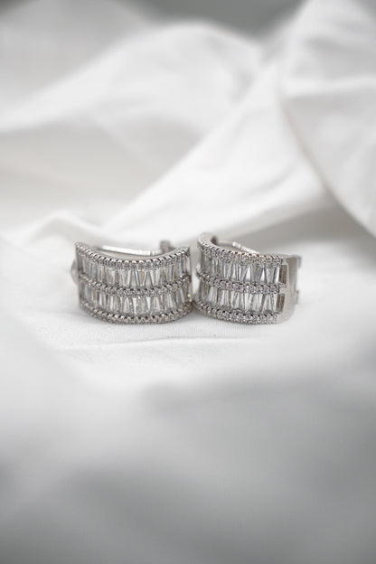 Baguette Cut Hoops