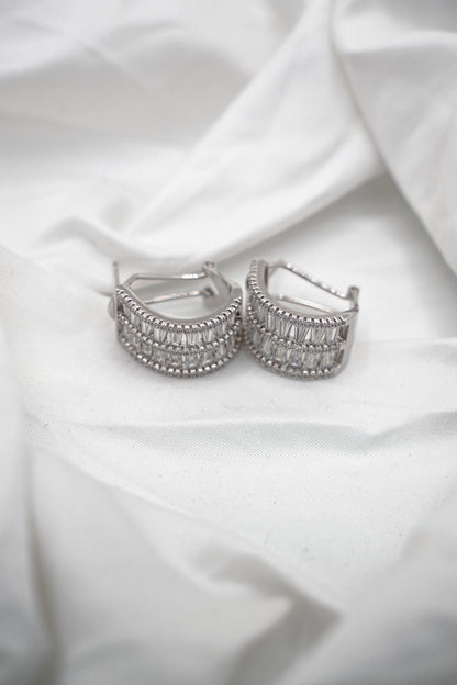 Baguette Cut Hoops