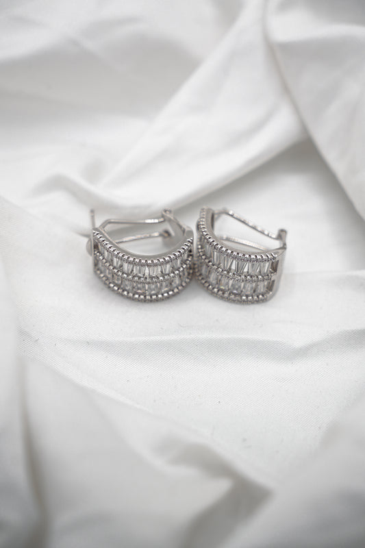 Baguette Cut Hoops