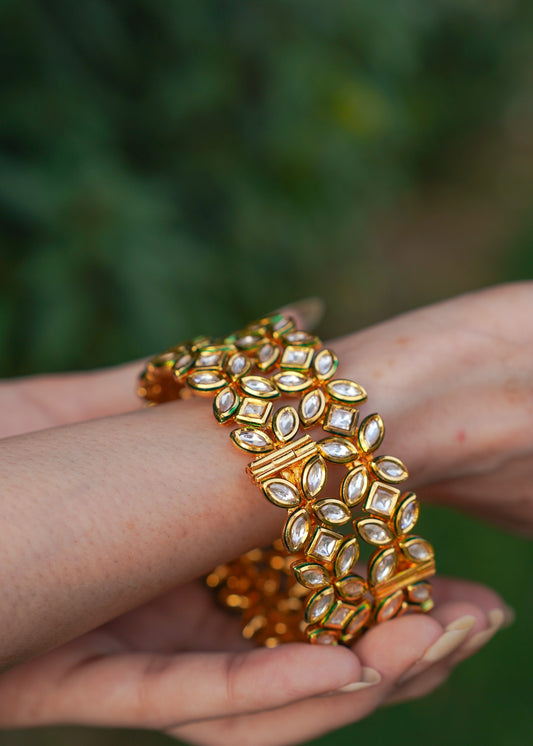 Polki Flora Bangles