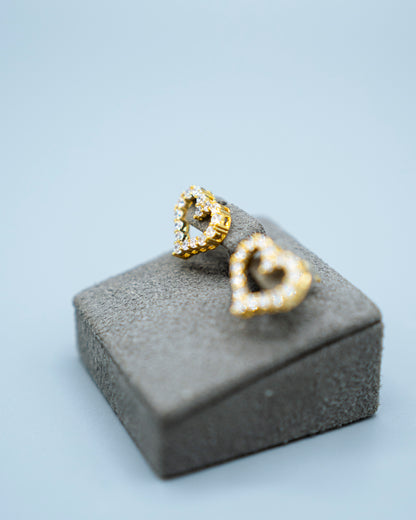 Heart studs